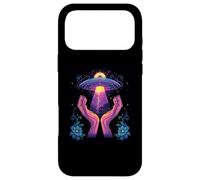 Floral UFO Alien Core Space Flower Secret Touch Coque pour iPhone 17 Pro Max
