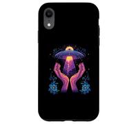Floral UFO Alien Core Space Flower Secret Touch Coque pour iPhone XR