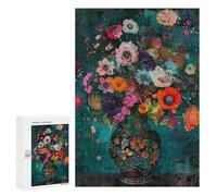 Floral Vase Art Print-1 Puzzle 1000 Pièces Educa Jouet en Bois Cadeau Unique Décoration Intérieure Jeu Éducatif Challenge Toy Adultes Et Enfants À Partir De 14 Ans 300 PCS