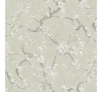 Floral Vert Papier Peint Cerise Fleur Sauge 78199-1 AS Creation Pièce Décor
