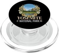Floral Vintage du Parc National de Yosemite, État de Californie PopSockets PopGrip pour MagSafe