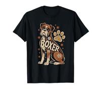 Floral Whimsical Boxer Dog Boxers T-Shirt