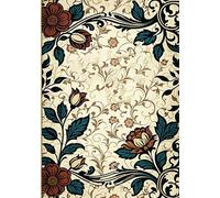 Floral Whispers: A Vintage-Inspired Unlined Notebook for Writing and Sketchin