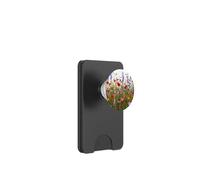 Floral Wildflower Botanical Mixed Flower Bouquet White PopSockets PopWallet pour MagSafe