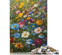 Floral Wildflower Field Puzzle 1000 Pièces Educa Jouet en Bois Cadeau Unique De l'art De La Décoration Jeu Éducatif Challenge Toy Adultes & Enfants des 14 Ans 1000pcs (38x26cm)