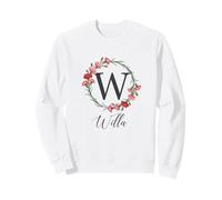 Floral Willa Nom Fleurs Nom Personnalisé Willa Sweatshirt