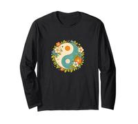 Floral Yin Yang Balance Nature Harmonie Art Manche Longue