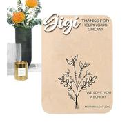 florale avec empreinte de main - Merci pour votre soutien lors de la