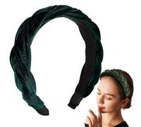 FloralGrace 3 pièces serre-tête tressé en velours pour femmes accessoires dirndl Edelweiss bandeau vintage rembourré