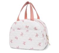 FloralGrace Lunchbox pour Femmes, Sac à Lunch mignonement doublé, Sac Isotherme réutilisable, Grande Sacoche avec séparations pour Travail, Pique-niques