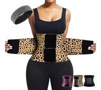 Floralshe Belt Waist Cincher Tummy Wrap, Belt Waist Cincher AB Belt Tummy Control Body Shaper with Triple Wrap (Yellow,S)