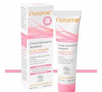 Florame Crème Hydratante Apaisante Bio 50 ml - Peaux Sensibles - Sans Parfum - Hydratation & Confort - Texture Légère - Fabriquée en France
