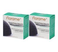 Florame Éponge Konjac au Charbon de Bambou Éponge(S) 2x1 pc(s)