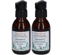FLORAME Huile de Massage Drainante De 2x120 ml