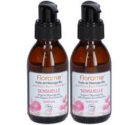 Florame Huile de massage Sensuelle bio 2x120 ml