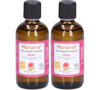 FLORAME Huile végétale de ricin bio 2x100 ml