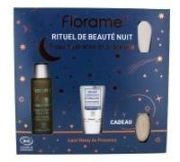 Florame Hydratation Sérum Protection Éclat 3en1 Bio 30 ml + Masque Crème Nuit Hydratant Bio 30 ml + Spatule Exfoliante Offerte - Coffret 3 produits dont 1 offert