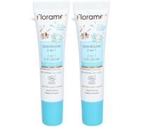 Florame Soin Regard 2-en-1 'Hydratation' Crème Pour La Peau 2x15 ml