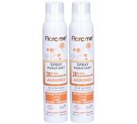 Florame Spray purifiant agrumes BIO 28 huiles essentielles Liquide 2x180 ml