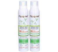 Florame Spray purifiant fraîcheur BIO 28 huiles essentielles Liquide 2x180 ml