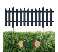 Floranica 1 pièce clôture décorative à piquets 100 cm de long avec poteaux métalliques clôture pour jardin ou potager hauteur 40 cm anthracite
