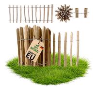 Floranica Barrière de Jardin - Noisette - Clôture en Bois Cloture à Lattis