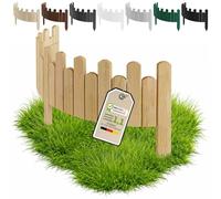Floranica Bordure de Jardin Bois 100 x 40 cm Ondulée Naturel