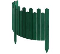 Floranica Bordure Jardin 40 cm, Vert, 100cm, clôture Bois Flexible, palissade, Rouleau Bordure, Bord pelouse, clôture enfichable