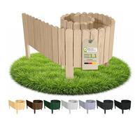 Floranica Bordure Jardin H 10 x L 200 cm Non traité Bordurette Bois Flexible