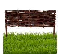 Floranica Bordures de Parterre en Saule 1 pièce 20 cm x 60 cm Clôture en Bois de Osier pour Bordure Plate-Bande Palissade Bordures de Fleurs Décoratives Panneau en Saule