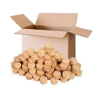 Floranica Bûches de Bois 100% Bûches Compressées en Bois Dur 20 kg Bois de Chauffage Bûches Rondes pour Cheminée Allume feu cheminée Haute Valeur Calorifique Faible Fumée