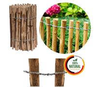 Floranica clôture en noisetier châtaignier 1 mètre x 70 cm de hauteur, écart entre les lattes 8-10 cm, clôture pour poules
