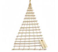Floranica Échelle en Bois pour Calendrier de l'Avent 100x140 cm Sapin de Noël Fait de Branches Décoration Naturelle à Suspendre pour Calendrier de l'Avent, décoration Festive, décoration de Noël