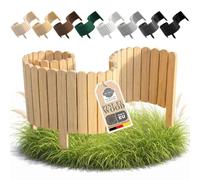 Floranica Palissade Déco Bois Brun Chaud 100 cm, Hauteur 40 cm - Séparation