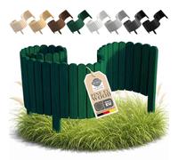 Floranica Palissade Déco Bois Vert forêt 200 cm, Hauteur 40 cm - Séparation