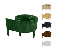Floranica Rollborder II Clôture Flexible en Bois de pin 200 x 20 cm Vert (raccourcissable) Palissade de Parterre imprégnée Bordure Jardin Clôture décorative Rollboarder
