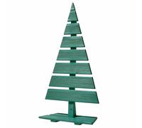 Floranica Sapin de Noël en Bois Naturel 90x45cm Décoration d'intérieur et d'extérieur Grand Sapin en Bois de mélèze Fait à la Main, Vert
