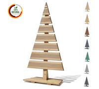Floranica sapin de Noël en bois naturel sapin 90x45 cm décoration de Noël grand sapin en bois de mélèze fait main grand non traité