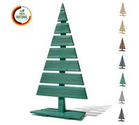 Floranica sapin de Noël en bois naturel sapin 90x45 cm décoration de Noël grand sapin en bois de mélèze fait main grand vert