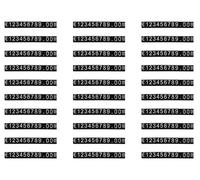 Floratek Lot de 30 mini étiquettes de prix en forme de cube pour bijoux, montre, bague, comptoir de magasin