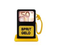 FloraVigo Bon de réservoir, permis de conduire, cadeau d'anniversaire, pompe à essence 3D, cadeau créatif pour permis de conduire, voiture, ami (noir)