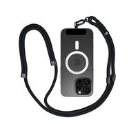 FloraVigo Cordon universel pour téléphone portable, compatible avec tous les smartphones, bandoulière universelle de téléphone portable, réglable et amovible, noir