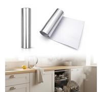 FloraVigo Lot de 2 films d'isolation thermique, pour plan de travail, pour lave-vaisselle, 695 × 75 mm, résistants à la chaleur, en aluminium, pour frein à vapeur Bauknecht, Indesit, Beko, Whirlpool