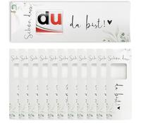 FloraVigo Lot de 24 boîtes cadeau au chocolat avec inscription en allemand Schön dass du da bist - Idéales pour baptême, anniversaire, mariage, remise de diplôme