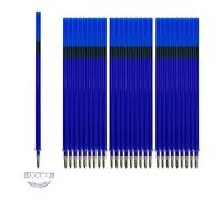 FloraVigo Lot de 28 mines effaçables compatibles Legami, pour effacement propre, écriture douce, pointe de 0,5 mm, hauteur : 13 cm (bleu)