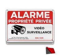 FloraVigo Panneau de Propriété Privée avec Alarme de Sécurité - 22×15 cm en Aluminium, Intérieur/Extérieur (ALARME PROPRIÉTÉ PRIVÉE)