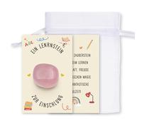 FloraVigo Pierre d'apprentissage pour la rentrée scolaire - Cadeau de rentrée scolaire pour garçons et filles - Cadeau de rentrée scolaire 2025 - Cadeau de rentrée scolaire pour enfants (rose)
