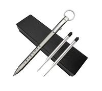 FloraVigo Stylo de poche EDC en alliage de titane, mini stylo à bille métallique extensible, stylo tactique, stylo tactique, adapté pour un usage quotidien et pour signer