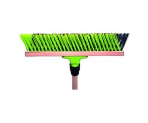 Floraworld floraworld Balai de jardin et de rue PVC-X poils Elaston 40 cm avec manche Quantité:1