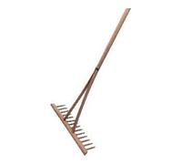 Floraworld floraworld Fourche à feuilles 14 dents 540 mm avec manche en bois Quantité:1